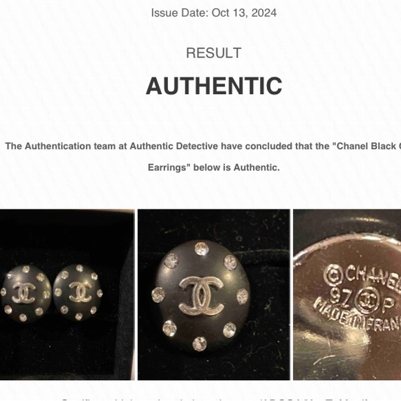 Chanel Rhinestone Earrings - Picture 4 of 4